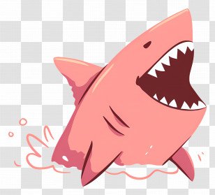 Cartoon Shark - Cartoon Shark Jumping Transparent PNG