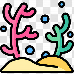 Coral Reefs - Coral Reef Cartoon Illustration Transparent PNG