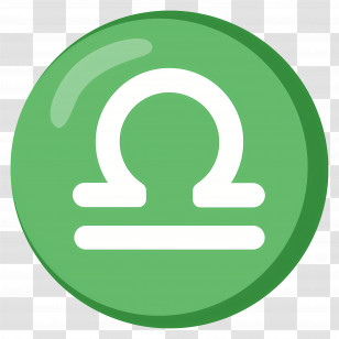 Libra Emoji - Libra Zodiac Symbol Transparent PNG