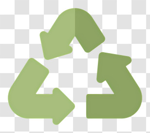 Recycling Logo - Eco-Friendly Green Recycling Symbol Transparent PNG