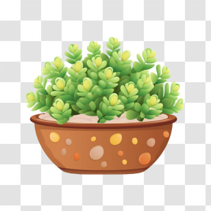 Stonecrop Succulent
 - Succulent Plant In Artistic Pot Design Transparent PNG