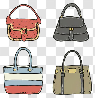 Handbags - Collection Of Colorful Handbags Transparent PNG
