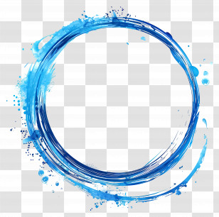 Blue Circle - Abstract Blue Circle Design Transparent PNG