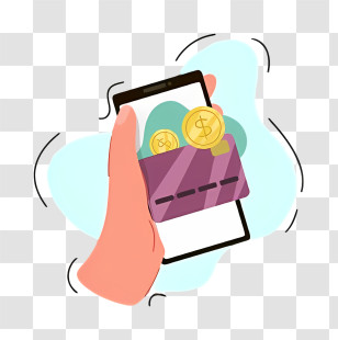 Gold Coins - Mobile Payment With Digital Wallet Transparent PNG