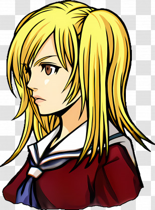 Elena - Anime Girl In School Uniform Transparent PNG