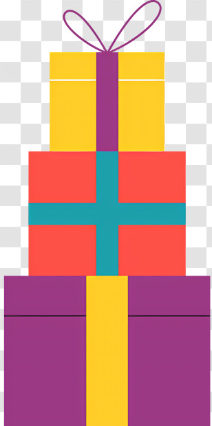 Christmas Present - Colorful Stack Of Holiday Gift Boxes Illustration Transparent PNG