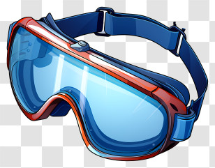 Ski Goggles - Blue Sports Goggles For Winter Activities Transparent PNG