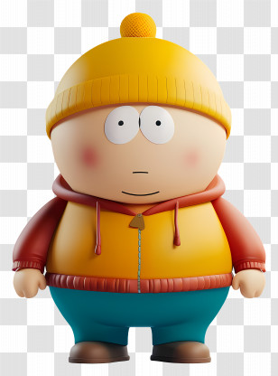 Eric Cartman - Cartoon Character In Colorful Winter Clothing Transparent PNG