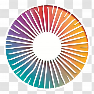 Summer Sun - Colorful Circle Pattern Transparent PNG