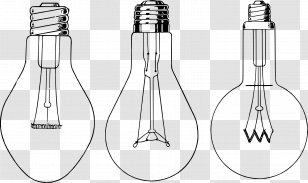 Incandescent Light Bulb Lamp Drawing Clip Art Transparent PNG