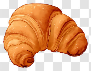 Croissant - Golden Croissant Pastry Transparent PNG