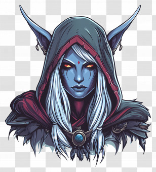 Sylvanas Windrunner - Fantasy Elf Character Transparent PNG