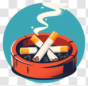 World No Tobacco Day - Cigarettes In Ashtray Transparent PNG
