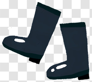 Shoes - Waterproof Rain Boots Transparent PNG