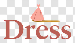 Dress Logo - Elegant Pink Dress Boutique Logo Transparent PNG