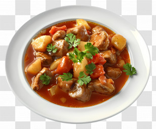African Food - Hearty Stew Dish Transparent PNG
