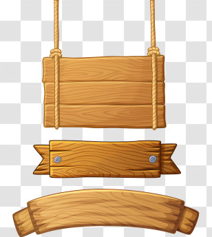 Banner - Hanging And Decorative Wooden Signboards Transparent PNG
