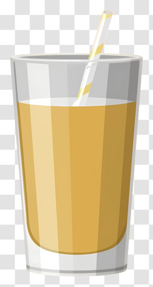 Yellow Drink - Refreshing Glass Of Orange Juice Transparent PNG