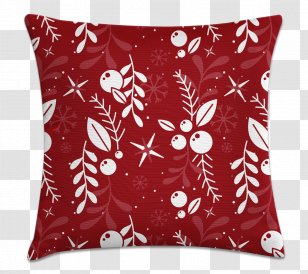 Throw Pillows Cushion Red Bedding - Duvet - Pillow Transparent PNG