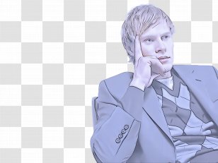 Tie Neck White-collar Worker Formal Wear Suit - Ear Transparent PNG
