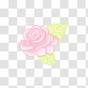 Garden Roses Pixel Flower Kawaii - Cuteness Transparent PNG