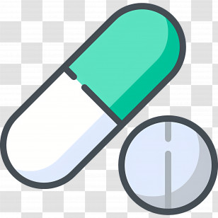 Tablet Pills - Green Capsule And White Tablet Illustration Transparent PNG