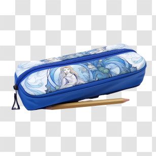 Pencil Case - Blue Pencil Case With Princess Design Transparent PNG