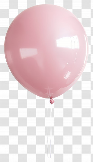Single Balloon - Pink Balloon For Celebrations Transparent PNG