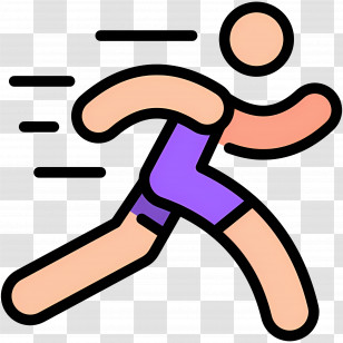 Running Man - Running Person Illustration In Motion Transparent PNG