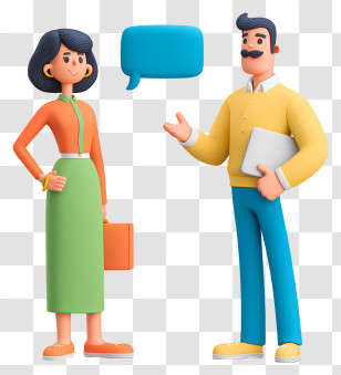 Colleagues Talking At Work - Business People In Conversation Transparent PNG