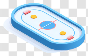 Skating Rink - Air Hockey Table Game Transparent PNG