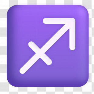 Sagittarius Emoji - Sagittarius Zodiac Sign Symbol Transparent PNG