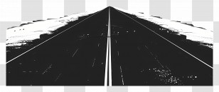 Asphalt Road - Long Straight Road Transparent PNG