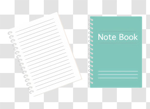 Icon - Spiral Bound Notebook With Green Cover Transparent PNG