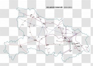 Map Area Pattern - Diagram - Of Hubei Province Transparent PNG