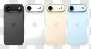 Apple Iphone 17 Air - Colorful Smartphones Collection Transparent PNG