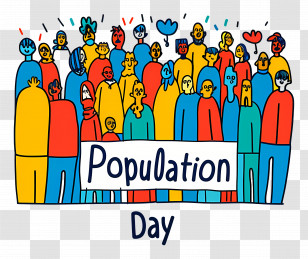 World Population Day - Population Day Celebration Illustration Transparent PNG