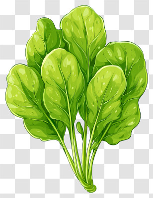Green Vegetable - Fresh Green Spinach Leaves Transparent PNG