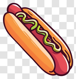 Hot Dog - Cartoon Hotdog In Animated Style Transparent PNG