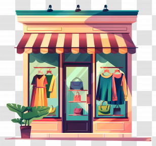 Clothing Store - Fashionable Clothing Store Transparent PNG