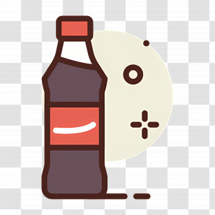 Coca Cola Bottle - Soda Bottle Cartoon Illustration Transparent PNG