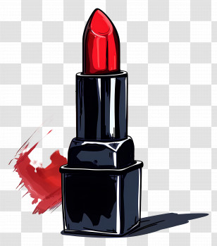 Lipstick - Red Lipstick Illustration Transparent PNG