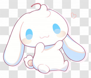 Cinnamoroll - Playful Cartoon Bunny With A Happy Expression Transparent PNG
