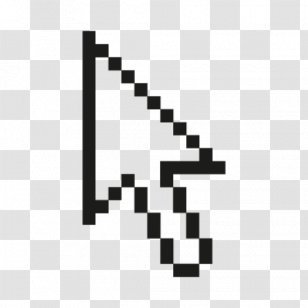 Computer Mouse Pointer Cursor Clip Art - Black Transparent PNG