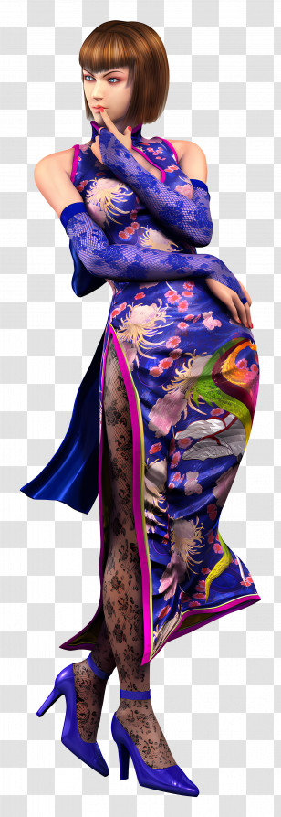 Anna Williams - Fashionable Woman In Dress Transparent PNG