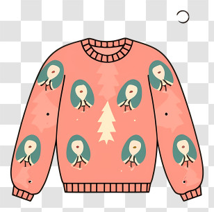 Christmas Sweater - Festive Christmas Sweater Transparent PNG
