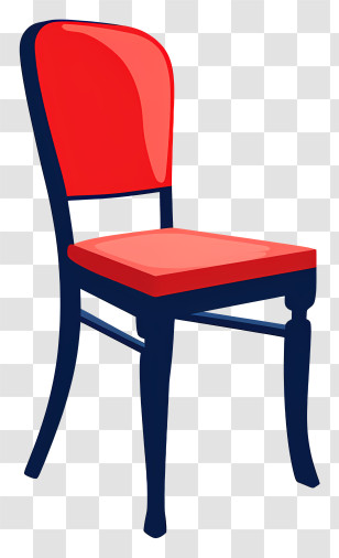 Modern Chair - Red And Blue Accent Chair Illustration Transparent PNG