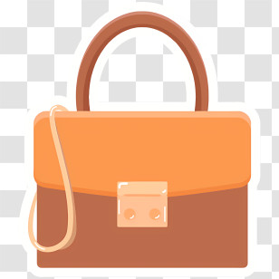 Brown Handbag - Brown And Orange Handbag Transparent PNG