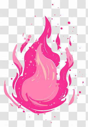 Pink Fireball - Pink Flame Illustration Transparent PNG