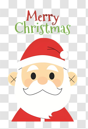 Santa Claus - Santa Claus With Merry Christmas Greetings Transparent PNG
